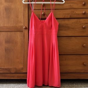 Express Spaghetti Strap Pink Mini Dress